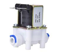 Marhynchus Válvula Solenoide Válvula de Agua Eléctrica Conector de Plástico de Alta Resistencia G1 4 Pulgadas DC 12 V 300 MA 1 Vía 0,02 a 0,8 MPa para Control de Agua en el Hogar y Sistemas de