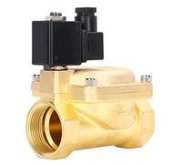 Marhynchus Válvula Solenoide Válvula de Aire y Agua de Latón G2in AC220V Normalmente Cerrada 2 Vías 2 Posiciones 0.5 a 1.6MPa Operada por Piloto para Control de Agua, Aceite y Gas en Sistemas (AC220V)