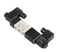 Marhynchus Válvula Solenoide, Válvula Neumática Eléctrica de 24 V, 3 Posiciones y 5 Vías, Control de Aire para Compresores de Aire y Sistemas Neumáticos