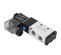 Marhynchus Válvula Solenoide Válvula Solenoide Neumática de Aleación de Aluminio DC12V 2 Posiciones 5 Vías 0.15 a 0.8MPa IP65 Acción Directa para Sistemas de Control de Aire y Usuarios Industriales