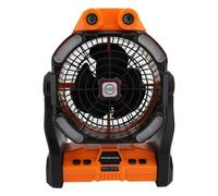 Marhynchus Ventilador de Camping con Linterna LED, 10400mAh, Nebulización, Doble Motor, 270° Ajustable, para Exteriores