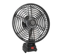 Marhynchus Ventilador Inalámbrico para el Lugar de Trabajo Ventilador de Camping Recargable ABS Motor sin Escobillas 3500 RPM 8 Pulgadas 5 Aspas Flujo de Aire Ajustable Fuente de Alimentación Doble