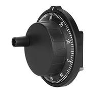 Marhynchus Volante Manual Electrónico Generador de Pulso Plástico CNC Volante 80mm 100PPR 5V Salida Diferencial para Máquinas Herramientas CNC Operadores Control Manual de Eje
