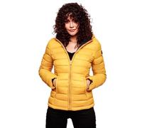Mari itchykoo Mujer Chaqueta Chaqueta de otoño invierno Übergangsjacke acolchada B651 amarillo 36 ES X-Small