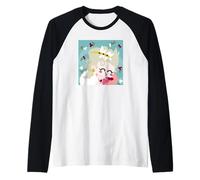 María Antonieta Kawaii Camiseta Manga Raglan