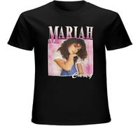 Maria Carey Vintage Retro Unisex T-Shirt Top Mens tee Black S
