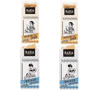 Maria Confeitaria Crackers Duo Pack - Original y Variedad Chia - Galletas artesanales Crujientes 2 x 200 g