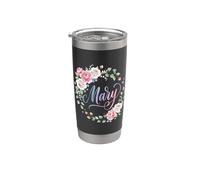 María Flor Vaso térmico de acero inoxidable de doble pared