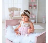 MARÍA JESÚS Muñecas Bebe Reborn - Muñecas para niñas Hechas en España y BAÑABLE, Bebe Reborn Silicona Cuerpo Completo de Vinilo SILICONADO, Bebes Reborn, bebé Reborn Realista de 52cm y 2kg