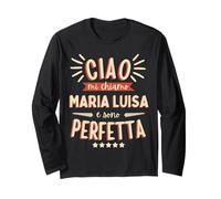 Maria Luisa Idea Regalo Personalizzata Amica Nome Divertente Manga Larga