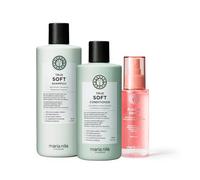Maria Nila True Soft Set, Champú, Acondicionador + Floral Drift | El aceite de argán hidrata, suaviza y reduce el encrespamiento para un cabello brillante. 100 % vegano