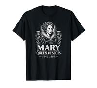 María Reina de Escocia 1542-1587 Woodcut Escocia Camiseta gráfica económica