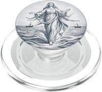 María Stella Maris Estrella del Lago Santísima Virgen PopSockets PopGrip para MagSafe