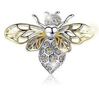 MariaFonte Bead Charm Colgante Abeja Reina Plata 925 Compatible Todas las Marcas Pulsera y Collare