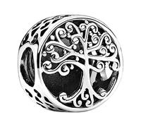 MariaFonte Charm New 2025 Árbol Vida de la suerte Oro Plata Original Charming Beads Plata 925 Amicizia Mamá Bead Compatibles Corazón Familia Cuentas Navidad Mujer Pulsera