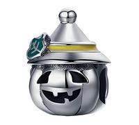 MariaFonte Charm New 2025 Calabaza Jack Skellington Halloween Colgantes Bead Originales Plata 925 Amistad Mamá Compatibles Amuleto De La Suerte Corazón Familia Perlas Letra Navidad Mujer Pulsera