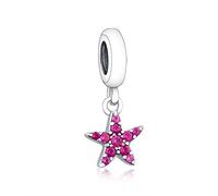 MariaFonte Charm New 2025 Compatible Todas las Marcas Estrella de Mar Colorida Cumpleaños Aniversario Colgantes Originales Plata 925 Madre Dije Abalorio Bead Amuleto Corazón Navidad Verano