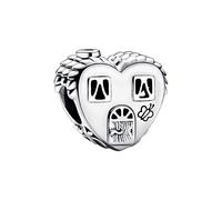 MariaFonte Charm New 2025 Compatible Todas las Marcas Pequeña Casa Happy Place Cumpleaños Aniversario Colgantes Originales Plata Madre Dije Abalorio Bead Amuleto Corazón Navidad