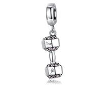 MariaFonte Charm New 2025 Manillar Peso Colgantes Original Charming Bead Plata 925 Amistad Compatible con la suerte Corazón Familia Cuentas Letra Navidad Mujer Pulsera Set