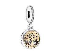 MariaFonte Charm Nuevo 2025 Compatible Todas Las Marcas Arbol Vida Oro Family Forever Lucky Bead Colgantes Plata 925 Originales Cumpleaños Aniversario Amistad Mamá Corazón Familia Navidad