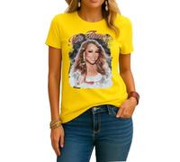 Mariah Carey All I Want for Christmas - Camiseta de Navidad para mujer, amarillo, S