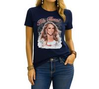 Mariah Carey All I Want for Christmas - Camiseta de Navidad para mujer, azul marino, S
