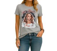 Mariah Carey All I Want for Christmas - Camiseta de Navidad para mujer, gris, S
