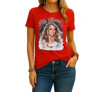 Mariah Carey All I Want for Christmas - Camiseta de Navidad para mujer, rojo, S