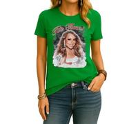 Mariah Carey All I Want for Christmas - Camiseta de Navidad para mujer, verde, S
