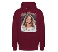 Mariah Carey All I Want for Christmas - Sudadera con capucha para Navidad, granate, S
