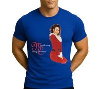 Mariah Carey Merry Christmas - Camiseta para hombre, azul, L