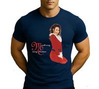 Mariah Carey Merry Christmas - Camiseta para hombre, azul marino, 3XL