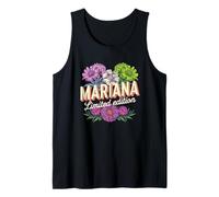 Mariana Edición Limitada Flores Nombre Personalizado Esposa Abuela Camiseta sin Mangas
