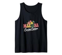 Mariana Edición Limitada Flores Nombre Personalizado Esposa Abuela Camiseta sin Mangas