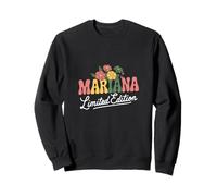 Mariana Edición Limitada Flores Nombre Personalizado Esposa Abuela Sudadera