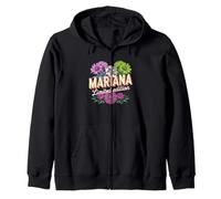 Mariana Edición Limitada Flores Nombre Personalizado Esposa Abuela Sudadera con Capucha