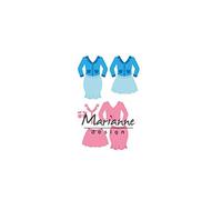 Marianne Design COL1453 Traje de Dama, Metal, Rosa, Small