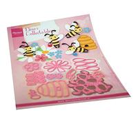 Marianne Design Coleccionables, Abejas, diseños intrincados y Detalles en Relieve para Manualidades de Papel, Caucho, Rosa, Talla única