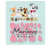 Marianne Design collectables Plantillas de Corte, eline's Cachorro, para diseños intrincados y Detalles en Relieve en Manualidades en Papel, 0