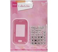 Marianne Design Collectables Troqueles Smartphone, Metal, Rosa, 5.8x10x3 cm
