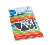 Marianne Design Craftables - Plantilla de estampado y estampado de Marleen, para manualidades