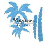 Marianne Design Creatables Plantillas de Corte y Embossing, Palmeras, para Proyectos de Manualidades de Papel, Metal, Azul Claro, 19 x 65 mm / 53 x 70 mm