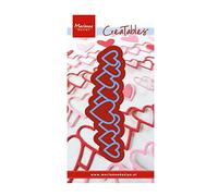 Marianne Design Creatables Troqueles con diseño Corazones, Metal, Azul, 16x8.4x0.1 cm
