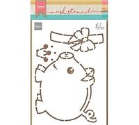 Marianne Design Plantilla, alcancía Artesanal de Marleen, para Scrapbooking, creación de Tarjetas y Otras Manualidades con Papel, 0