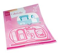 Marianne Design Plantillas de Corte Collectables, Caravana de Marleen, para Diseños Intrincados y Detalles en Relieve en Manualidades en Papel, Rosado, One Size, 9