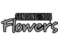 Marianne Design Sending You Flowers Troqueles, Metal, Negro, 16.0x11.0x0.5 cm