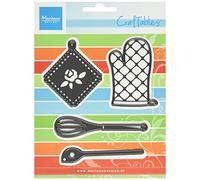 Marianne Design Troqueles con diseño Set de Cocina, Metal, Gris, 5 x 5.8 x 0.3 cm