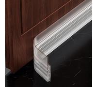 MARICATO 6 Piezas Burlete Puerta Entrada, Burlete Puerta Burlete Aislante Puerta Exterior Autoadhesivo, Burlete Bajo Puerta Antipolvo Insonorización Aislamiento Acústico Prueba De Viento -Transparente