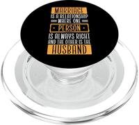 Marido Esposa Casado Pareja Divertido El Matrimonio Es Una Relación PopSockets PopGrip para MagSafe