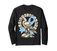 Marido Fuerte Viking Norse Raven - Lucha contra el cáncer de próstata Manga Larga